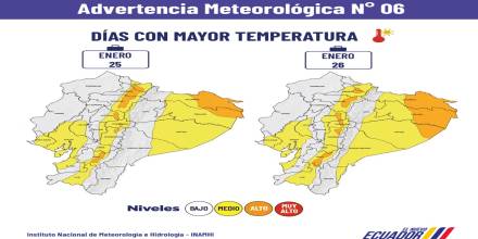 Sucumbíos y Orellana tendrán una radiación extremadamente alta