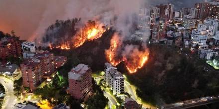 Incendios registrados en Quito fueron catalogados como actos terroristas 