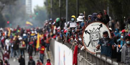 Disturbios en el centro de Quito durante noveno día de protestas