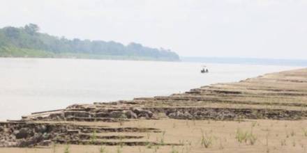 El río Amazonas está afectado por la sequía