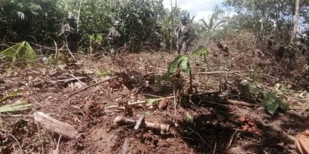 Militares encontraron pinchazo y planta clandestina en Sucumbíos