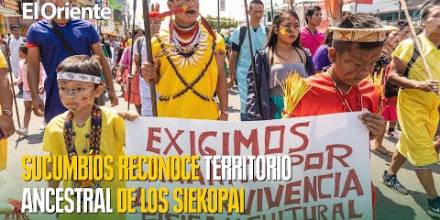 Corte de Sucumbíos reconoce territorio ancestral de los siekopai