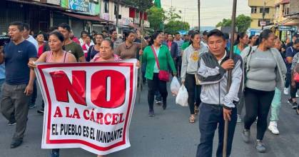 La Conaie respalda protesta contra mega-cárcel en Archidona