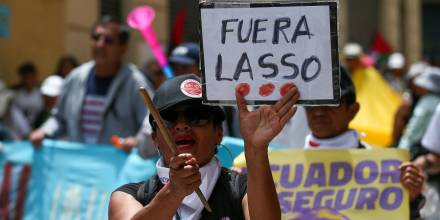 Trabajadores piden salida de Lasso, mejoras laborales y seguridad 