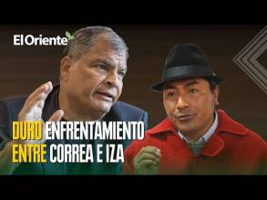 Iza y Correa se enfrentan. ¿Por qué?  