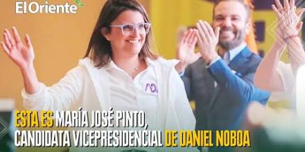 ¿Quién es María José Pinto, candidata a la vicepresidencia de Daniel Noboa? 