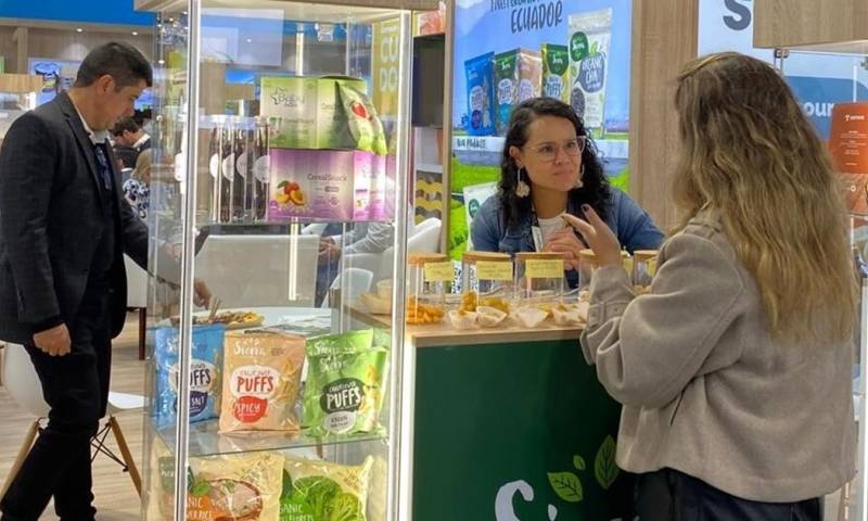 10 empresas promovieron la oferta ecuatoriana de alimentos en París / Foto: cortesía Ministerio de Producción