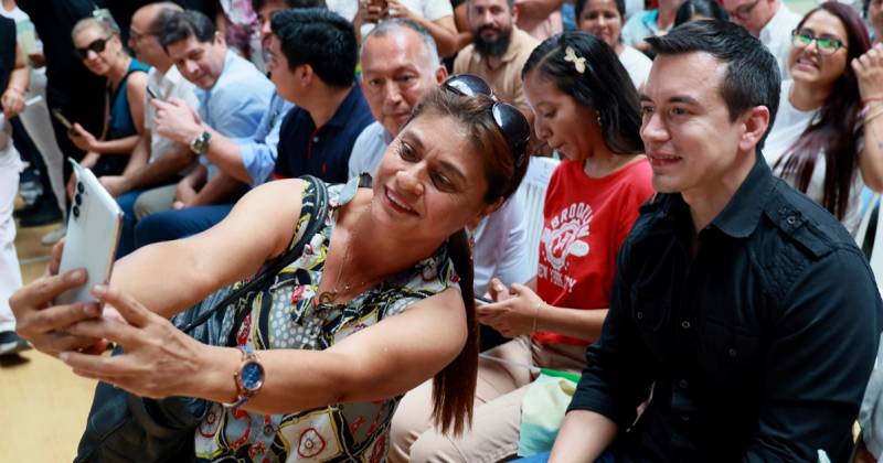 El presidente Daniel Noboa estuvo la semana pasada en Machala / Foto: cortesía Presidencia