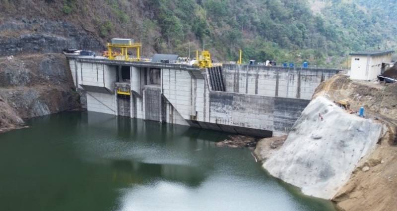 El embalse del río Toachi avanza en su proceso de llenado / Foto: cortesía Ministerio de Energía y Minas