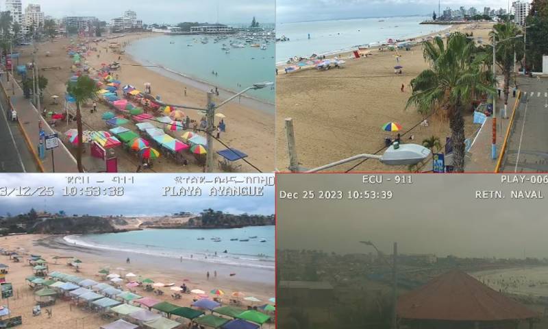 Las playas con mayor número de visitantes fueron Atacames, Murciélago, Salinas, Playas Villamil y Crucita / Foto: cortesía ECU911