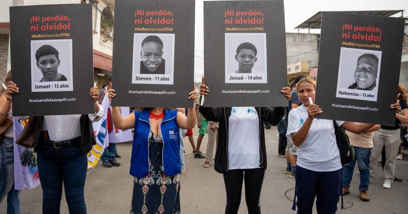 Johana Arboleda, madre de Saúl, coincidió en que va a "seguir hasta el final" en la búsqueda de la verdad sobre lo que pasó con su hijo, quien el 13 de diciembre cumplió 15 años./ Foto: cortesía EFE