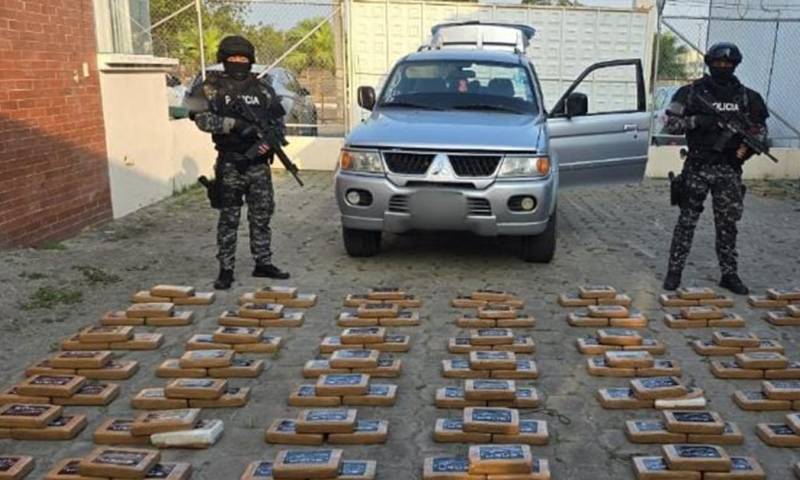 En un operativo denominado 'Urus',  la Policía interceptó 167 paquetes de cocaína / Foto: cortesía 