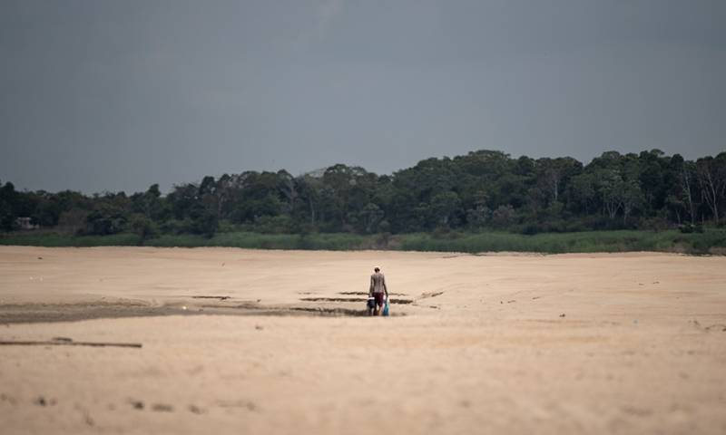 La sequía llegó más temprano a varias regiones de la Amazonía y está más severa y extensa que el año pasado / Foto EFE