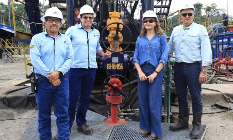 Antonio Goncalves, ministro de Energía, estuvo ayer en el cierre del primer pozo del Bloque 43-ITT / Foto: cortesía Ministerio de Energía y Minas