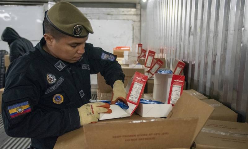 Ecuador está catalogado como el tercer país en el mundo que más droga decomisa -solo por detrás de Colombia y Estados Unidos/ Foto: cortesía EFE