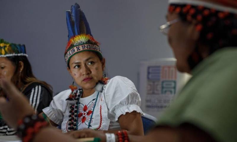 Las lideresas expusieron sus iniciativas y mostraron artesanías que reflejan sus identidades y tradiciones / Foto: cortesía Diario Voces