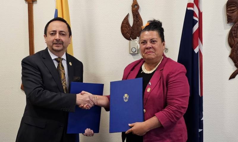 La ceremonia se realizó en Wellington, Nueva Zelanda / Foto: cortesía Cancillería 