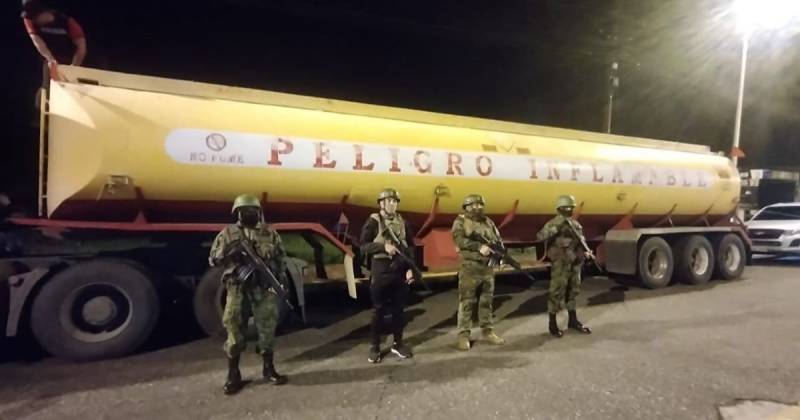 El procedimiento contó con la participación de la Policía Nacional y el Ejército / Foto: cortesía FF.AA.