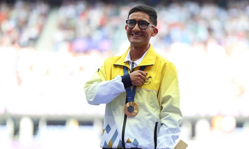 Daniel Pintado obtuvo la medalla de oro en marcha / Foto: cortesía Comité Olímpico Ecuatoriano