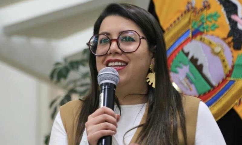 Andrea Arrobo fue la primera ministra de Energía y Minas de Daniel Noboa / Foto: cortesía 