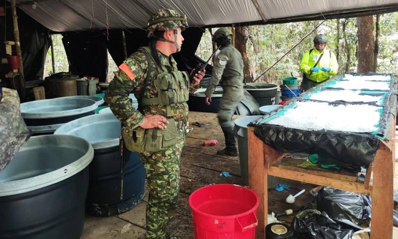 El operativo, que se realizó en el Valle del Guamuez / Foto: cortesía Ejército Colombia 