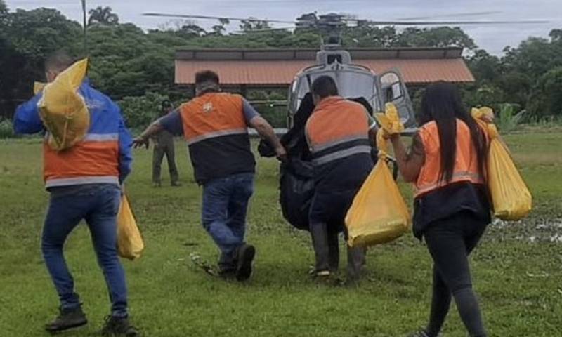 Las familias han recibido un total de 293 kits de asistencia humanitaria / Foto: cortesía Secretaría Nacional de Gestión de Riesgos