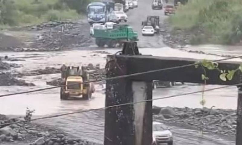 Las fuertes lluvias de las últimas horas han causado estragos en Morona Santiago / Foto: cortesía Expreso