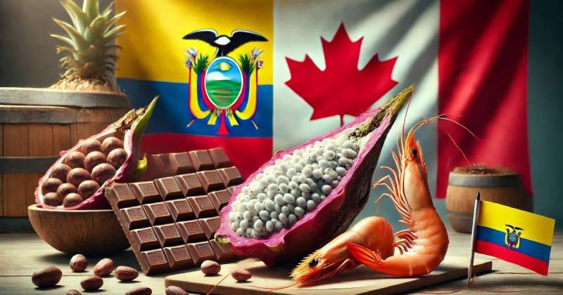 Canadá se convertiría en el primer país de América del Norte con el que Ecuador mantendría un tratado de libre comercio / Foto: IA