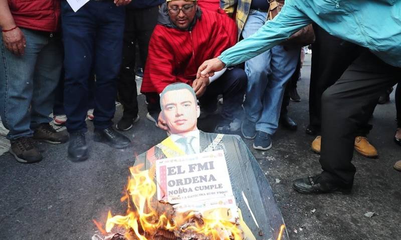 El 15 de noviembre hubo protestas en Quito contra el Gobierno de Daniel Noboa / Foto: EFE