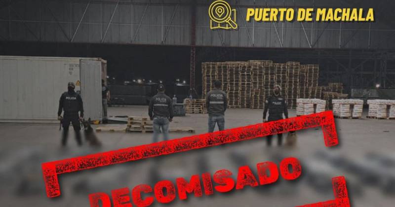 En el contenedor con productos de exportación, la Policía halló 1999 paquetes con droga / Foto: cortesía Ministerio del Interior