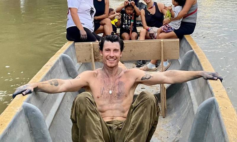 Shawn Mendes realizó diversas actividades en la Amazonía ecuatoriana / Foto: cortesía Pueblo de Sarayaku 