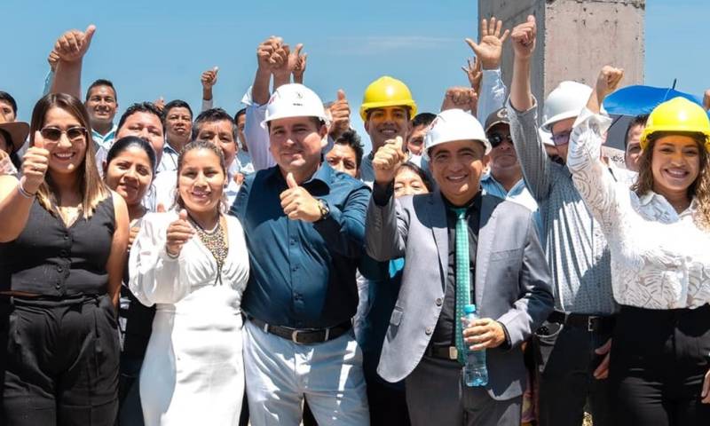 El puente tendrá 220 metros de largo, dos torres y cables estructurales / Foto: cortesía Prefectura de Sucumbíos