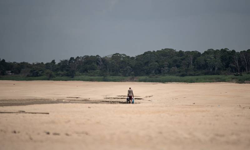 Esta sequía aumenta el riesgo de incendios forestales en la Amazonía brasileña / Foto: EFE