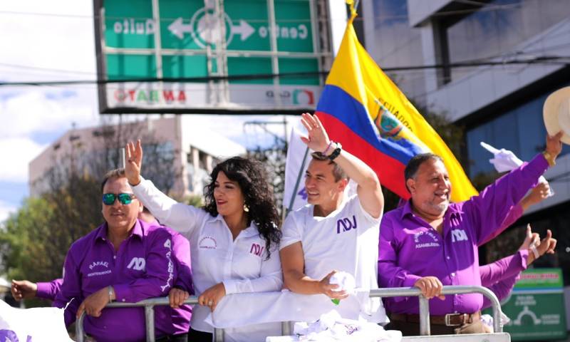 González y Noboa superaron a otros seis candidatos el pasado domingo en la carrera por suceder al conservador Guillermo Lasso / Foto: cortesía Daniel Noboa