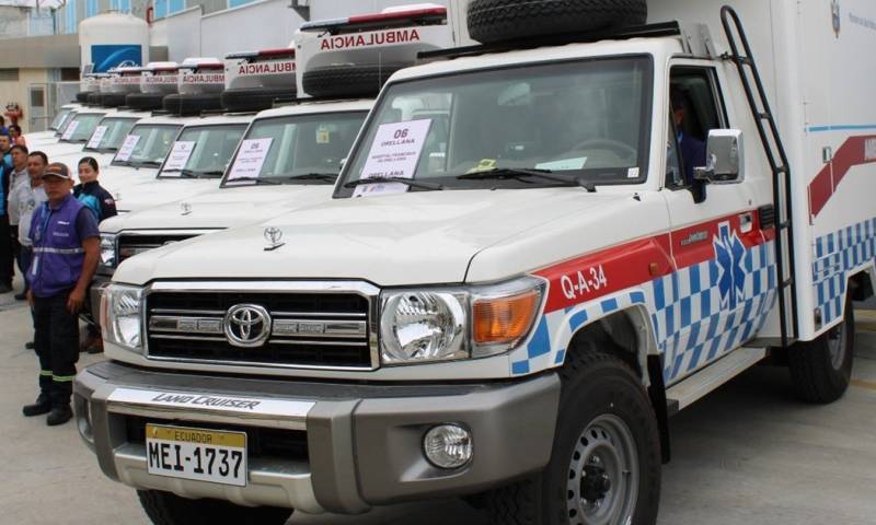 Las ambulancias que llegaron a Ecuador tienen tecnología de punta / Foto: cortesía Ministerio de Salud