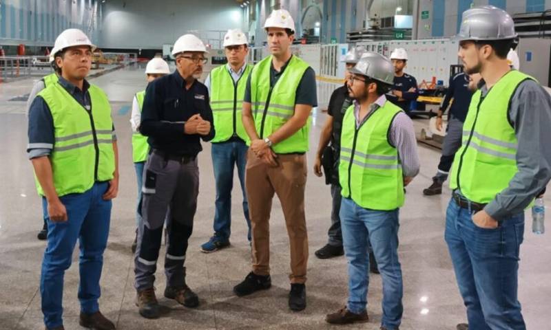 El 30 de mayo, Roberto Luque realizó una inspección a Coca Codo Sinclair / Foto: cortesía 