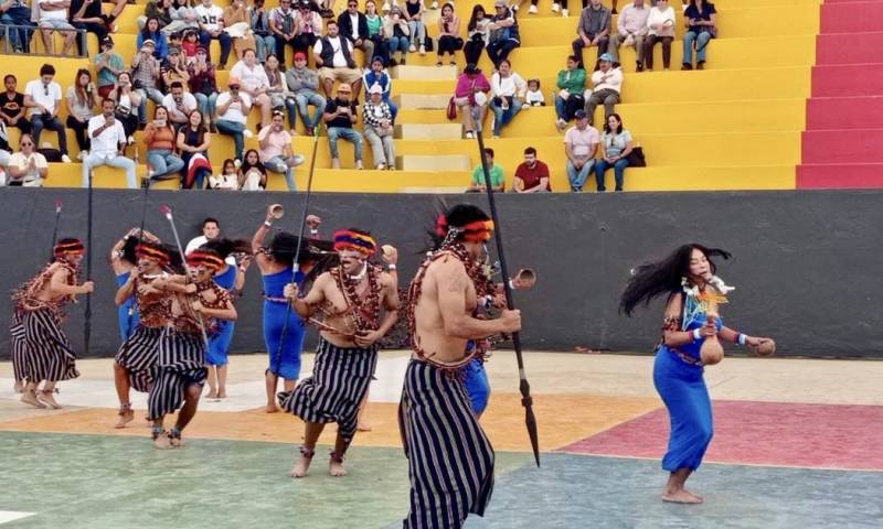 La escuela de danza del Gobierno de Morona Santiago obtuvo el segundo lugar en la Copa Ancestral EC 2024 / Foto: cortesía Gobierno de Morona Santiago