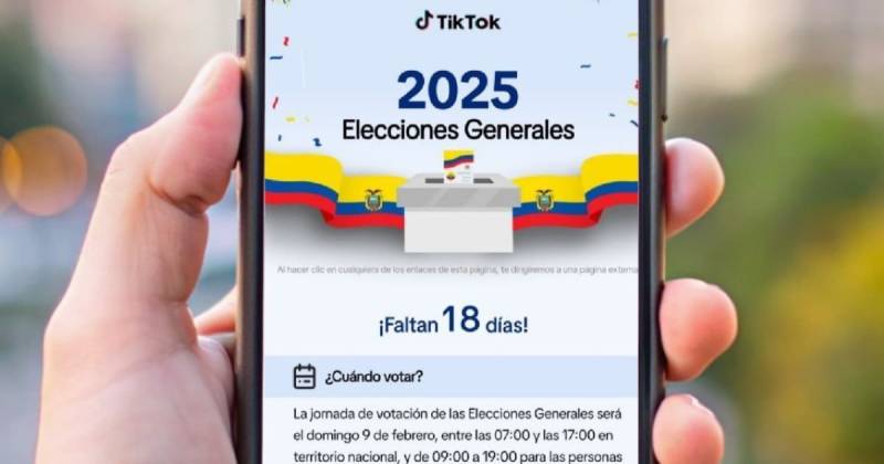 La 'Guía de las Elecciones Generales 2025' está en TikTok / Foto: cortesía CNE