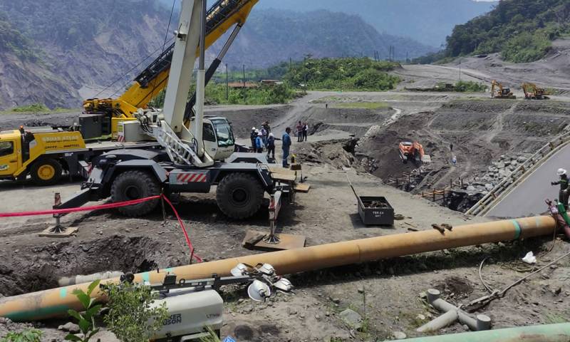 La ejecución de este bypass no requirió la paralización del bombeo de petróleo / Foto: cortesía 