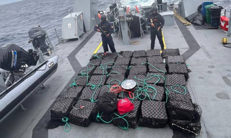 Ecuador es el tercer país en el mundo que más drogas decomisa / Foto: cortesía Armada del Ecuador