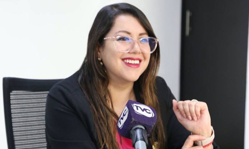 Andrea Arrobo fue la primera ministra de Energía y Minas de Daniel Noboa / Foto: cortesía 