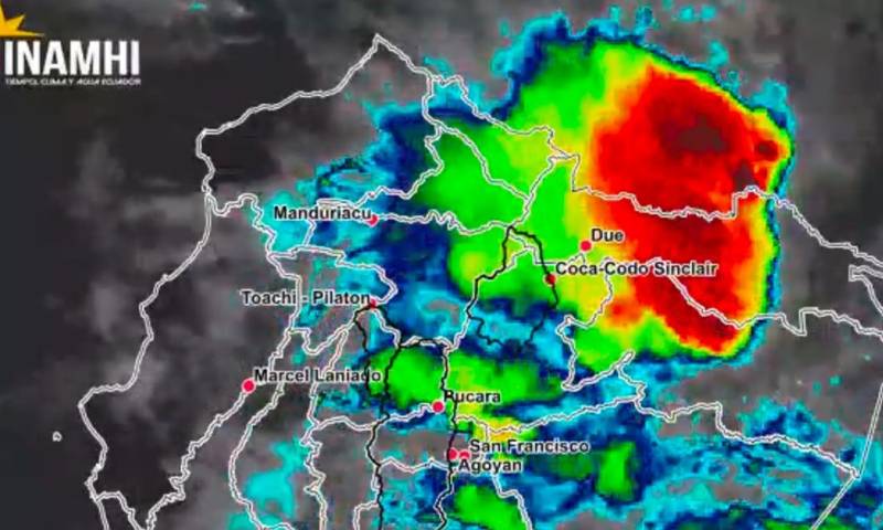 El Inamhi también alertó sobre riesgos de inundaciones, posibles desbordamientos de ríos y afectaciones en vías / Foto: cortesía Inamhi