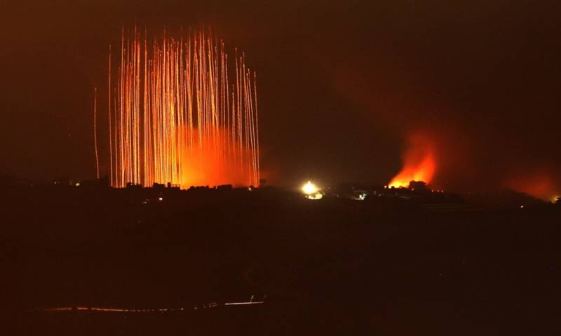 Los proyectiles de artillería israelíes impactaron en el sur del Líbano / Foto: EFE