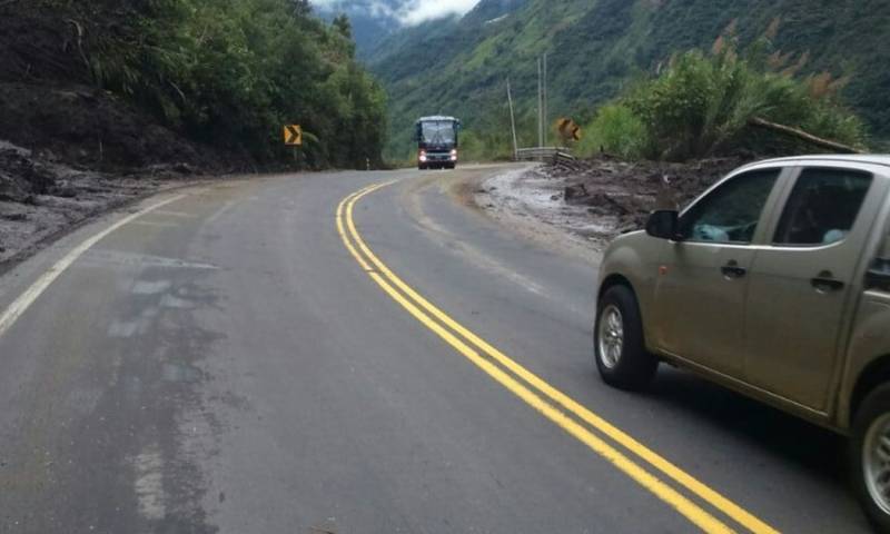 El aluvión ocurrido entre el 15 y 16 de junio dejó varios daños en la red vial / Foto: cortesía MTOP