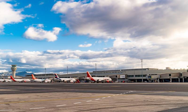 Las operaciones aéreas  se suspenderán los sábados 2 y 9 de septiembre de 2:00 a las 14:00, y de 2:00 a 12:00 los sábados 16, 23 y 30 de septiembre / Foto: cortesía Aeropuerto de Quito