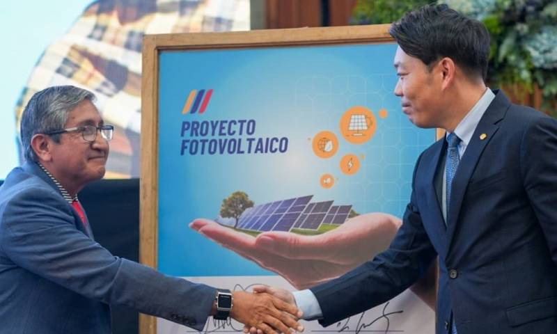 Powerchina donó una planta fotovoltaica al Ministerio de Agricultura / Foto: cortesía MAG