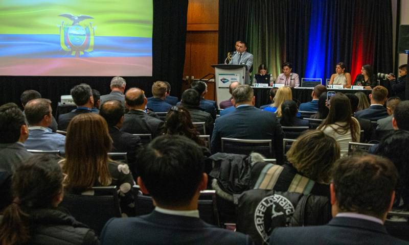 El presidente dio un discurso en la mayor feria minera del mundo (PDAC) en Toronto./ Foto: cortesía EFE