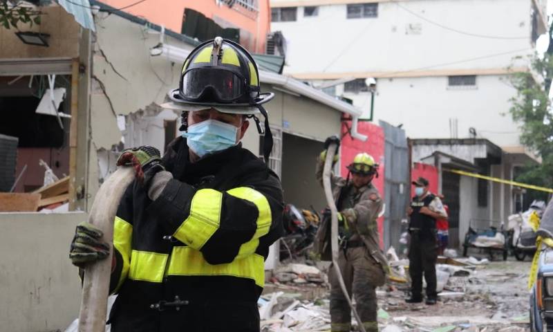 Tres personas fallecieron por explosión en Guayaquil / Foto: cortesía Bomberos Guayaquil