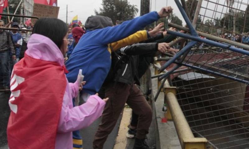 El 21 de noviembre hubo protestas violentas en Quito / Foto: cortesía 