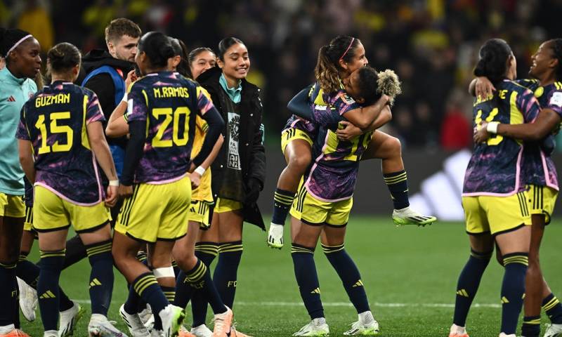 Un gol de Catalina Usme le permitió a Colombia quebrar la historia y clasificarse por primera vez a los cuartos de final en un Mundial femenino / Foto: cortesía Ministerio del Deportes de Colombia 